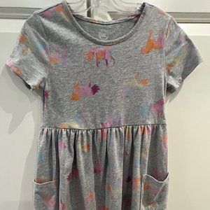 Girls’ Wonder Nation gray print play dress size 7/8